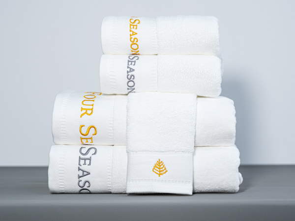 Hotel towel - plain satin