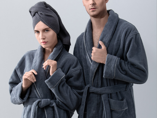 100% Cotton robe couple spa sleep set