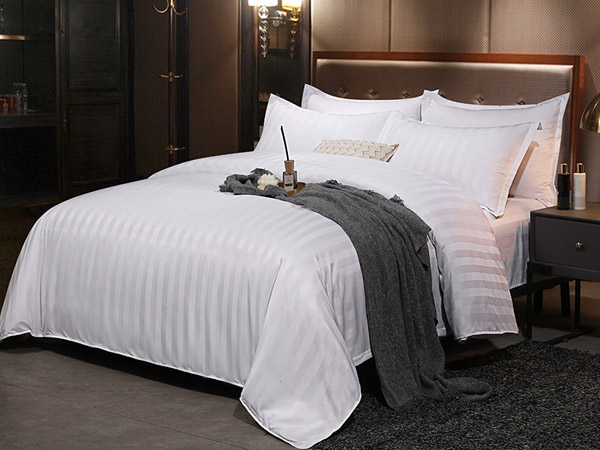 Hotel satin strip four-piece set