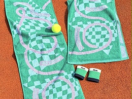 Custom Logo Yarn Dyed Sport Towel 100% Cotton Jacquard Woven Gym Towel for Fitness Promotion