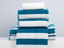 Striped beach towel