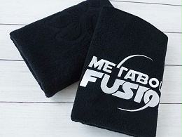 100% cotton custom-made gym/sports/fitness towels with embroidered logos