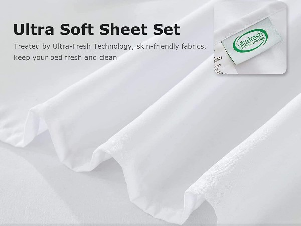 100% pure cotton fabric pure white bedding set